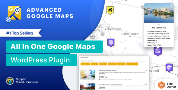 WordPress 高级谷歌地图插件 Advanced Google Maps 中英文汉化版 [v5.7.2]
