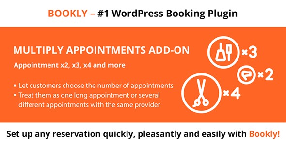 WordPress 连续预订插件Bookly Multiply Appointments中英汉化版 [v2.6]