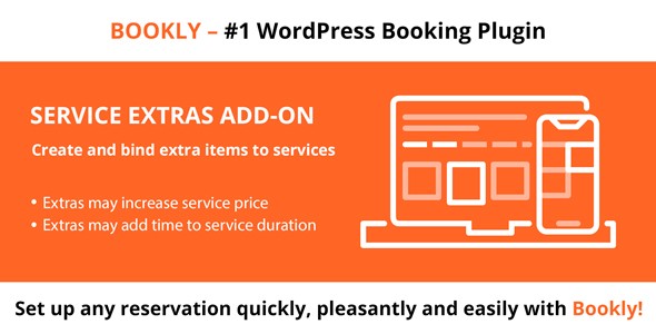 WordPress 日程预订插件扩展 Bookly Service Extras中英文汉化版 [v5.7]
