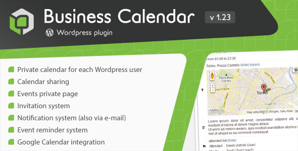 WordPress 单用户日程计划插件 Business Calendar 中英文汉化版 [代购]