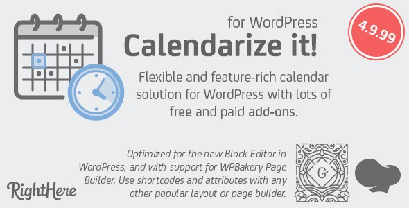 WordPress多功能日程安排展示插件 Calendarize it! 中英文汉化版 [v48.01]