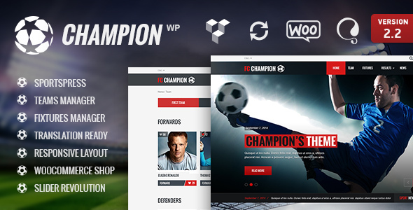 Champion 体育竞技类WordPress企业建站主题模板中英文汉化版 [v2.9]