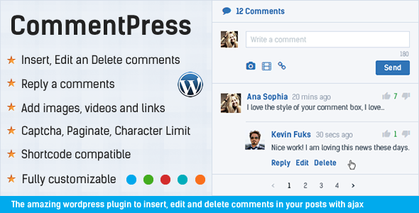 WordPress Ajax插入/修改/删除评论插件CommentPress中英文汉化版 [v2.7.0]