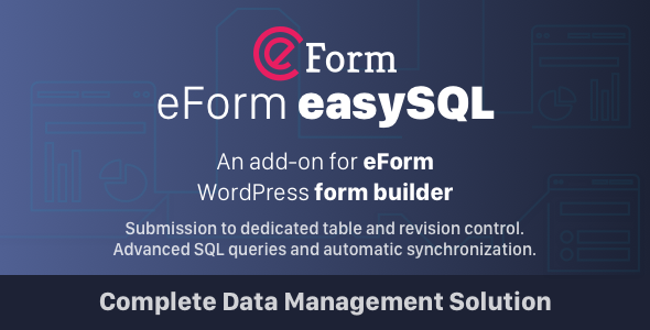 WordPress 表单提交内容保存数据库插件eForm Easy SQL中英汉化版 [v1.3.0]