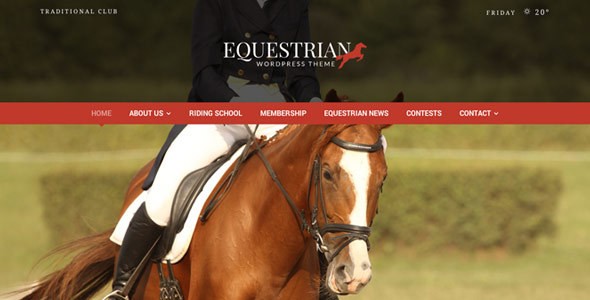 Equestrian 马术类WordPress企业建站主题模板中英文汉化版 [v4.4.1]
