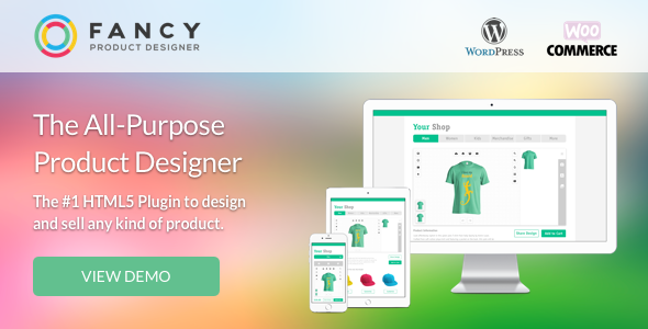 WooCommerce 在线定制设计印刷扩展插件 Fancy Product Designer [v6.1.6]