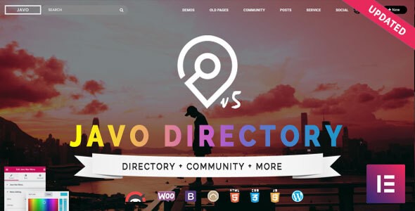 Javo Directory 商家服务导航WordPress企业主题模板中英文汉化版 [v5.11.0]