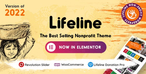 Lifeline 公益筹款类WordPress企业建站主题模板中英文汉化版 [v6.1]