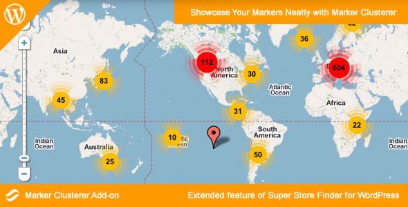 Super Store Finder地图标记群集插件Marker Clusterer中英汉化版 [v2.4]