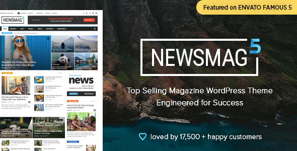 Newsmag 杂志新闻类WordPress企业建站主题模板中英文汉化版 [v5.4.2]