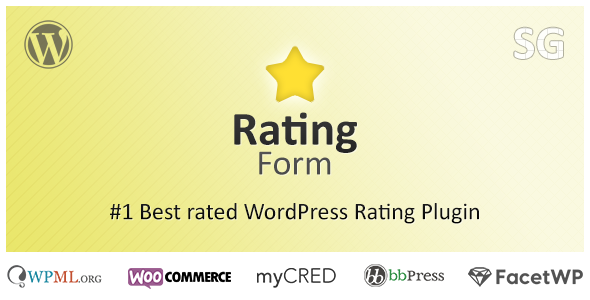WordPress 踩赞/星级评选/评分/评级插件Rating Form中英文汉化版 [v1.6.9]