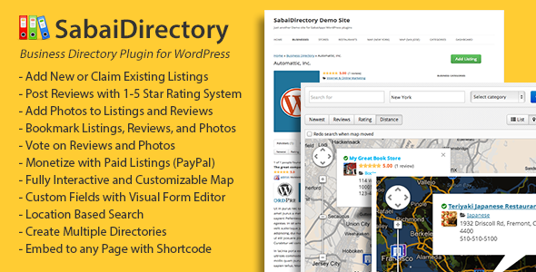WordPress 分类信息商家导航插件 Sabai Directory 中英文汉化版 [v1.4.15]