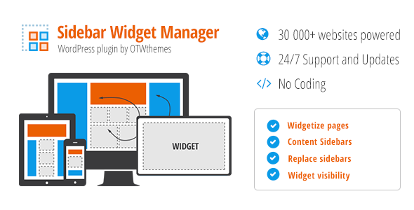 WordPress小工具管理插件 Sidebar & Widget Manager中英文汉化版 [v4.7]