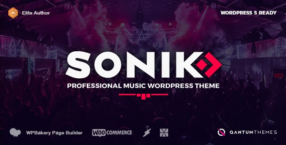 SONIK 音乐创作类WordPress企业建站主题模板中英文汉化版 [v1.7.2]