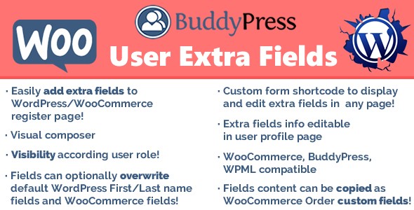 WordPress 用户字段扩展增强插件 User Extra Fields中英文汉化版 [v16.7]