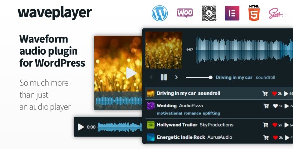 WordPress 多功能波形音频/音乐播放插件 WavePlayer中英文汉化版 [v3.6.4]