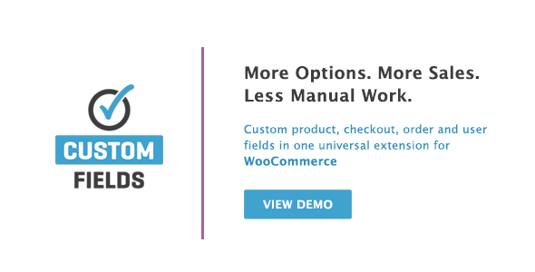 WooCommerce 产品自定义字段添加插件 Custom Fields中英文汉化版 [v2.3.4]