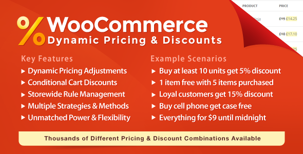 WooCommerce 动态价格与折扣插件 Dynamic Pricing & Discounts [v2.4.6]