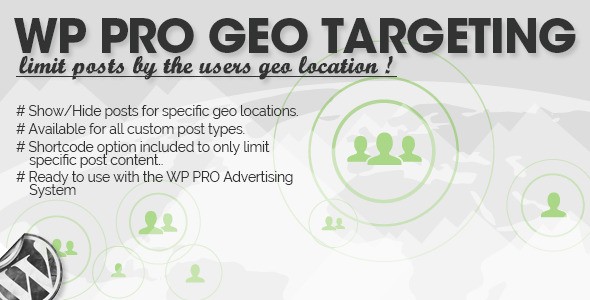 WordPress基于地理内容展示插件 WP Pro Geo Targeting中英汉化版 [v1.1.3]