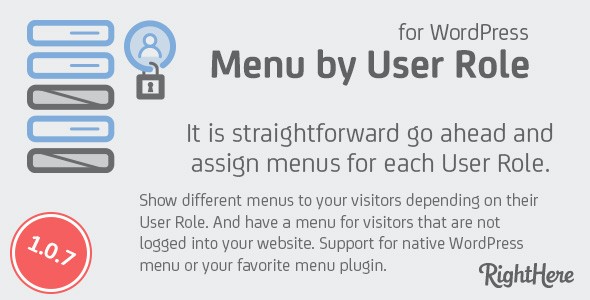 WordPress基于用户角色显示菜单页面插件Menu by User Role中英版 [v1.0.5]