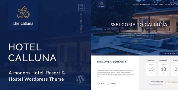 Hotel Calluna 酒店预订类WordPress企业建站主题模板中英汉化版 [v3.4.0]