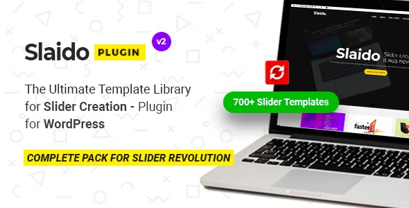 Slider Revolution在线幻灯模板库/模板包插件Slaido中英文汉化版 [v2.0.5]