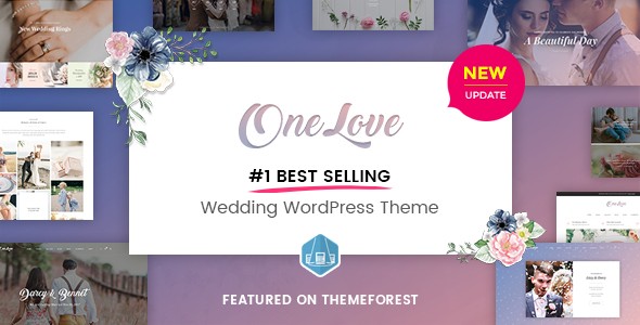 OneLove 婚礼/庆典策划类WordPress企业建站主题模板中英文汉化版 [代购]