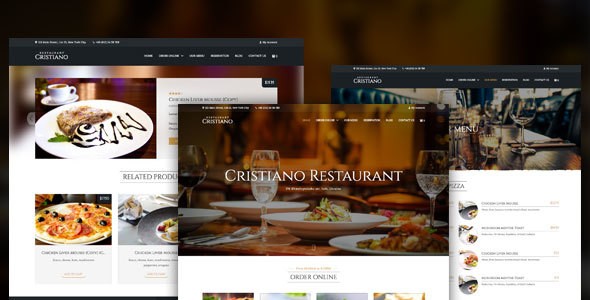 Cristiano餐厅餐饮美食类WordPress企业建站主题模板中英文汉化版 [v3.9.28]