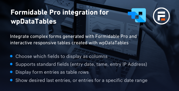wpDataTables表单集成插件Formidable Forms integration中英文版 [v1.7.4]