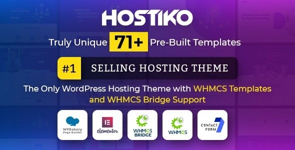 Hostiko 主机托管WHMCS销售类WordPress企业主题模板中英文汉化版 [v83.0.0]