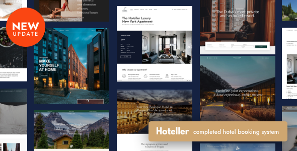 Hoteller酒店公寓/度假村租订类WordPress企业建站主题模板中英版 [v6.5.9]
