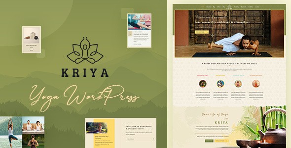 Kriya Yoga 瑜伽冥想健身WordPress企业建站主题模板中英文汉化版 [v3.4]