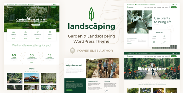 Landscaping 绿化/园艺类WordPress企业建站主题模板中英文汉化版 [v14.6]