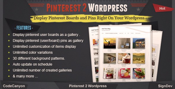 品趣志内容提取API集成插件 Pinterest to WordPress中英文汉化版 [v1.1.2]
