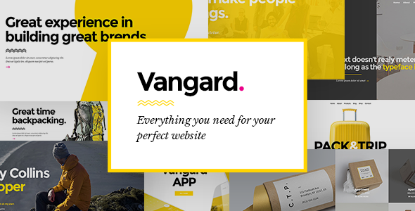 Vangard 创意/设计展示类WordPress企业建站主题模板中英文汉化版 [代购]