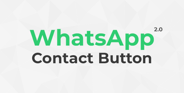 WordPress 客服联系/沟通/聊天按钮插件 WhatsApp Contact Button [代购]