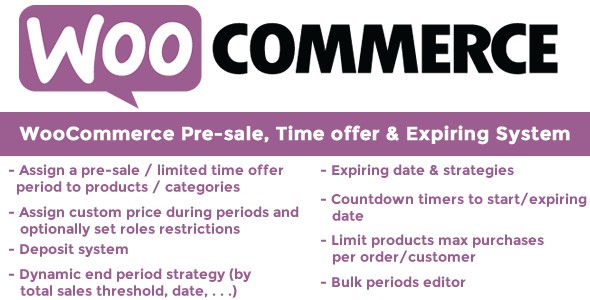 商品限时优惠插件 WooCommerce Pre-sale, Time offer & Expiring [v11.5]