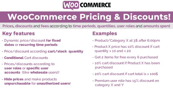 定价/折扣优惠插件WooCommerce Pricing & Discounts中英文汉化版 [v15.0]