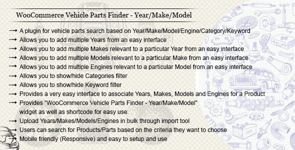 车辆零件查找插件WooCommerce Vehicle Parts Finder中英文汉化版 [v3.4]