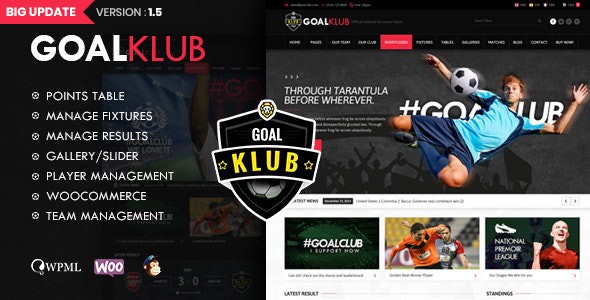 Goal Club球类体育竞技类WordPress企业建站主题模板中英文汉化版 [v1.5]