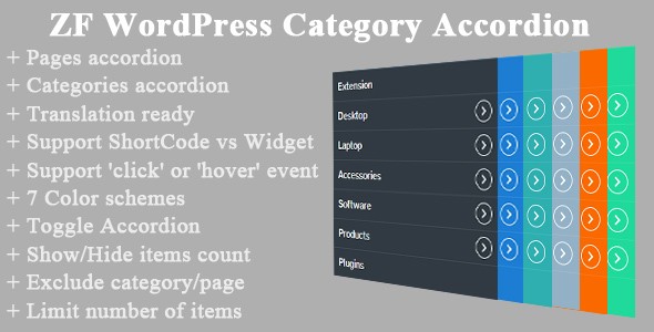 手风琴式分类插件 ZF WordPress Category Accordion中英文汉化版 [v2.4]