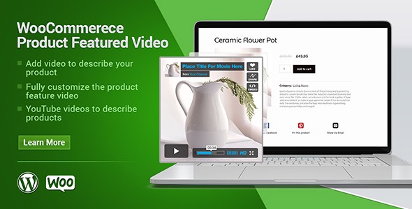 商品特色视频插件WooCommerce Product Featured Video中英汉化版 [代购]