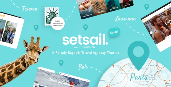 SetSail 旅行/旅游预订类WordPress企业建站主题模板中英文汉化版 [v1.8]
