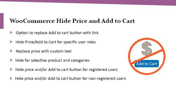 隐藏价格或购物车按钮插件WooCommerce Hide Price & Add to Cart [代购]