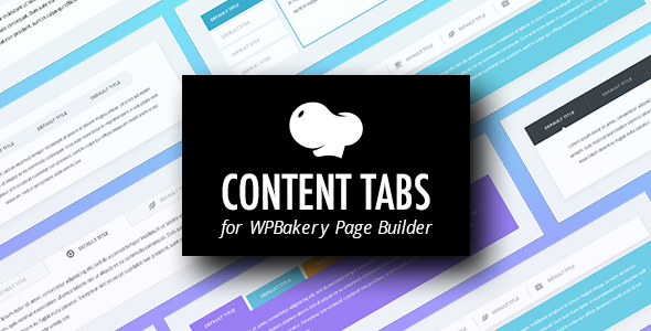 WPBakery Page Builder内容标签/选项卡插件Content Tabs中英文版 [代购]