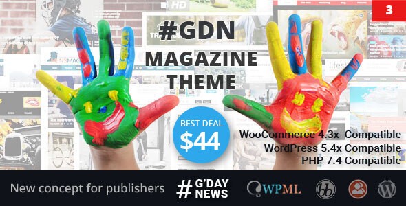 G'Day News杂志新闻博客WordPress企业建站主题模板中英文汉化版 [v2.6]