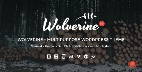 Wolverine创意行业多用途WordPress企业建站主题模板中英文汉化版 [v3.3]