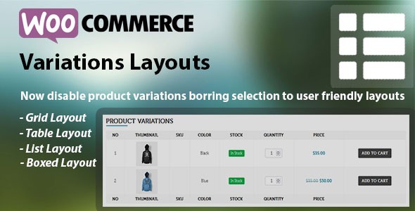 多属性商品样式修改插件WooCommerce Product Variations Layouts [代购]