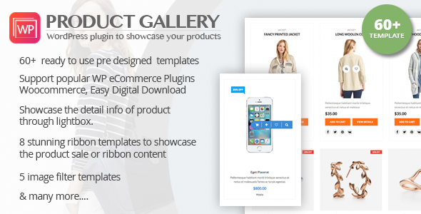 WooCommerce商品列表自定义插件 WP Product Gallery中英文汉化版 [代购]