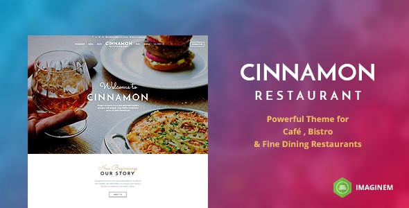 Cinnamon餐厅/烧烤美食类WordPress企业建站主题模板中英文汉化版 [v3.9.2]